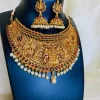 Premium Exclusive Lakshmi Temple Necklace Set - Image 2