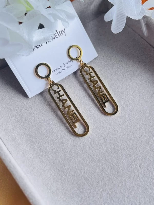 Chanel drop earrings