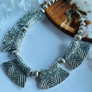 Tribal oxidised necklace