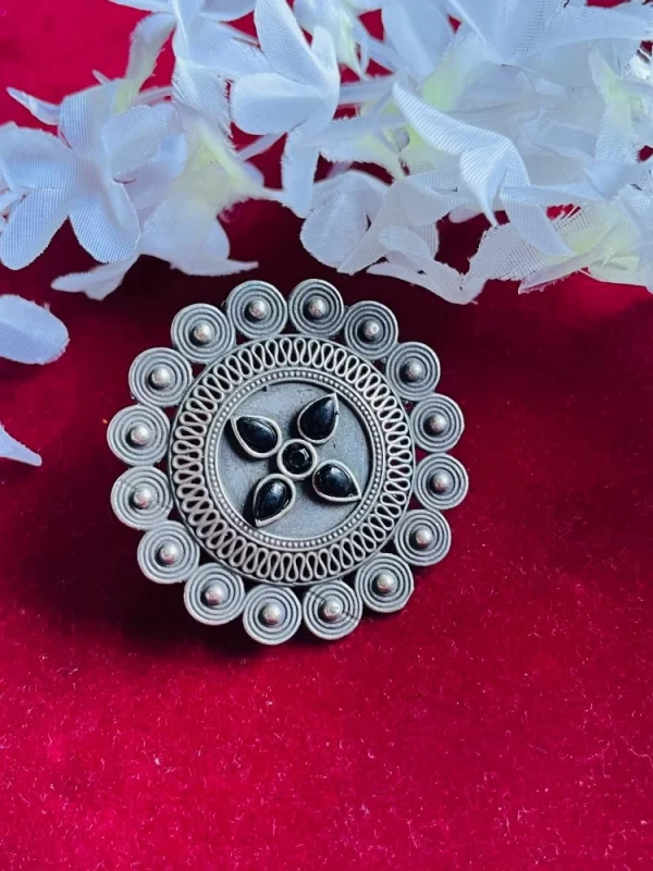 adjustable-big-flower-silver-replica-ring