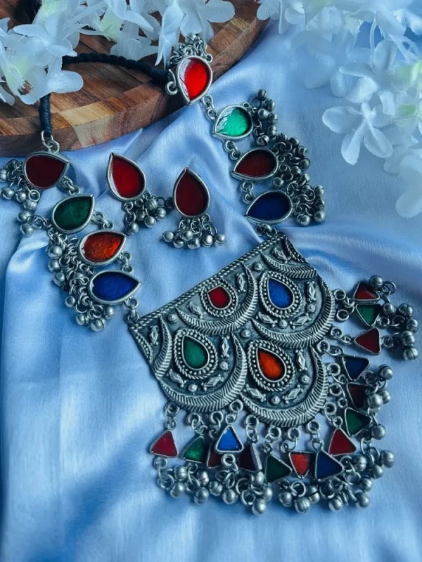 afgani multicolor necklace