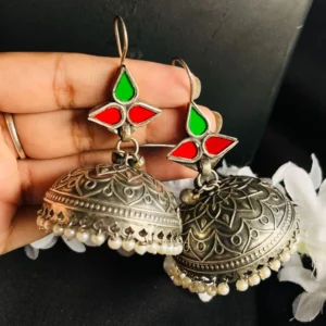 glass-red-green-big-jhumkas