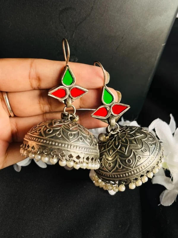 glass-red-green-big-jhumkas