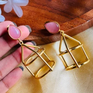 pink-brass-earrings