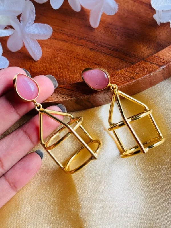 pink-brass-earrings