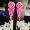 silver-replica-printed-earrings