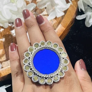 silver-replica-blue-mirror-ring