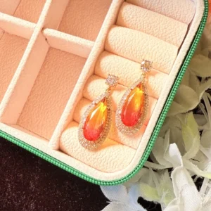 orange-crystal-stone-earrings