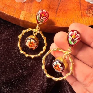 tanjore-paint-earrings