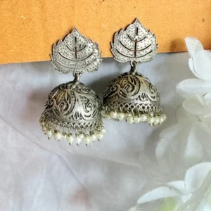 leaf-oxidised-jhumka