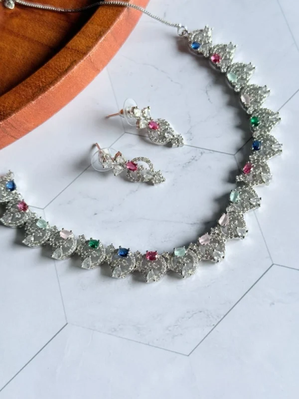 multicolor-partywear-necklace-set