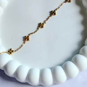 flower-stone-chain-bracelet