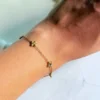 flower-stone-golden-chain-bracelet