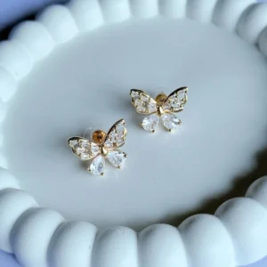 unique-butterfly-stone-studs