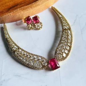 premium-red-ad-golden-choker-set