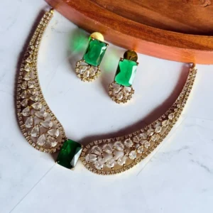 green-stone-choker-set