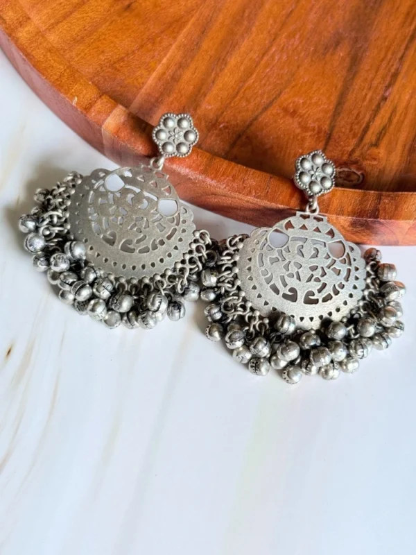 silver-oxidised-ghungroo-earrings