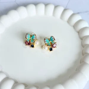 western-butterfly-studs