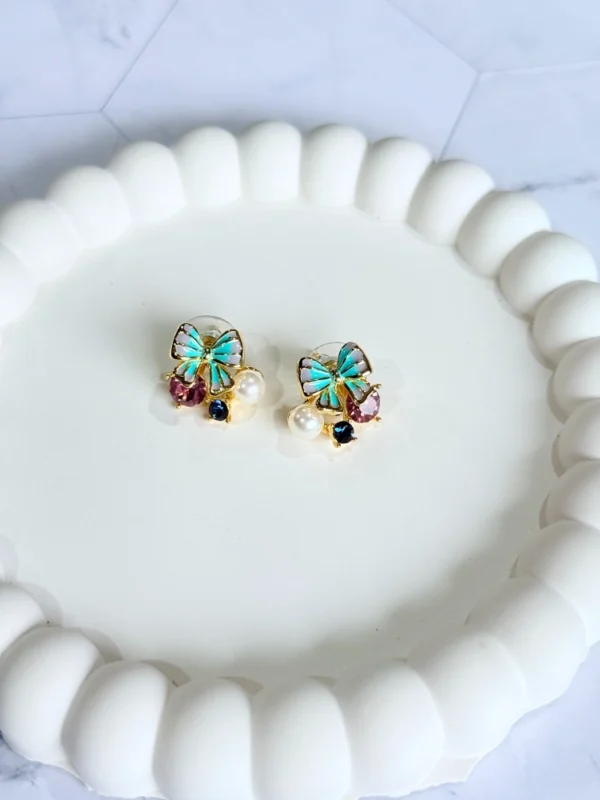 western-butterfly-studs