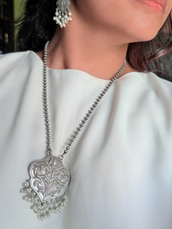 classic-silver-oxidised-long-set