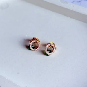 green-stone-studs