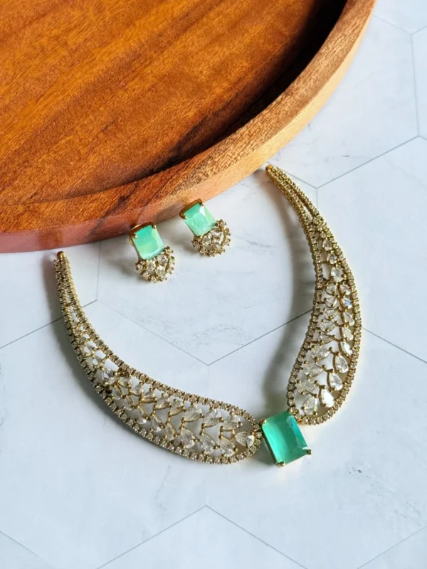 mint-green-choker-set