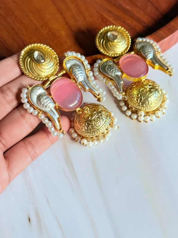pink-mid-size-jhumkas