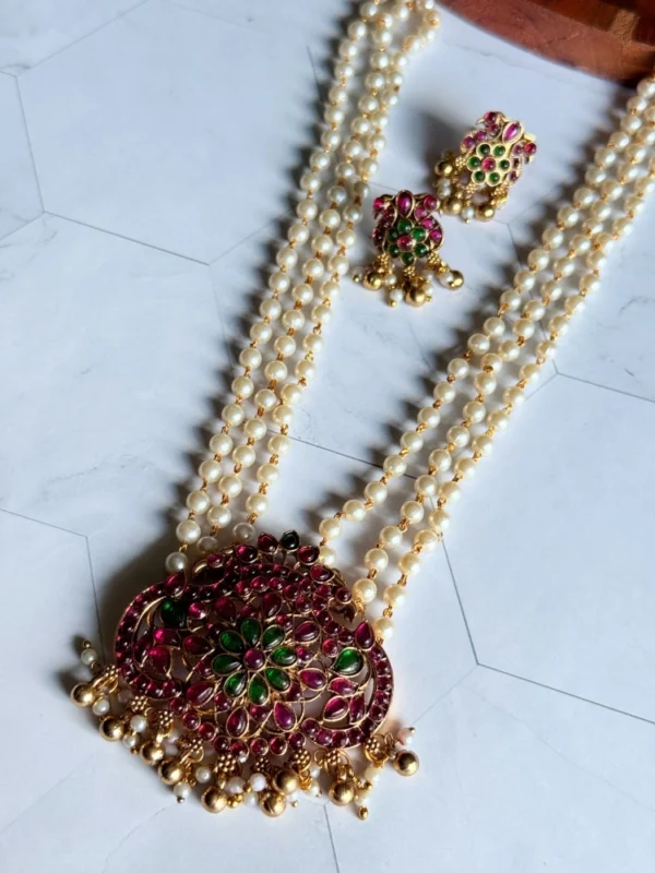 temple-pearl-long-necklace-set
