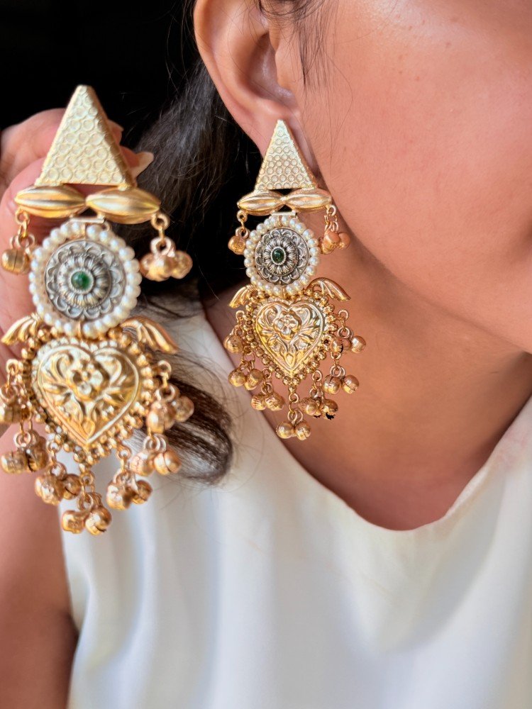 dual-tone-brass-earrings