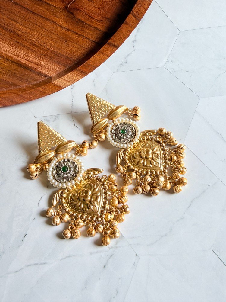 dual-tone-brass-earrings