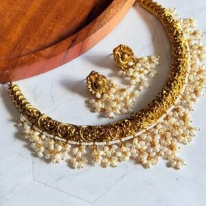 pearl-hanging-choker-set