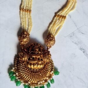 green-lakshmi-necklace-set