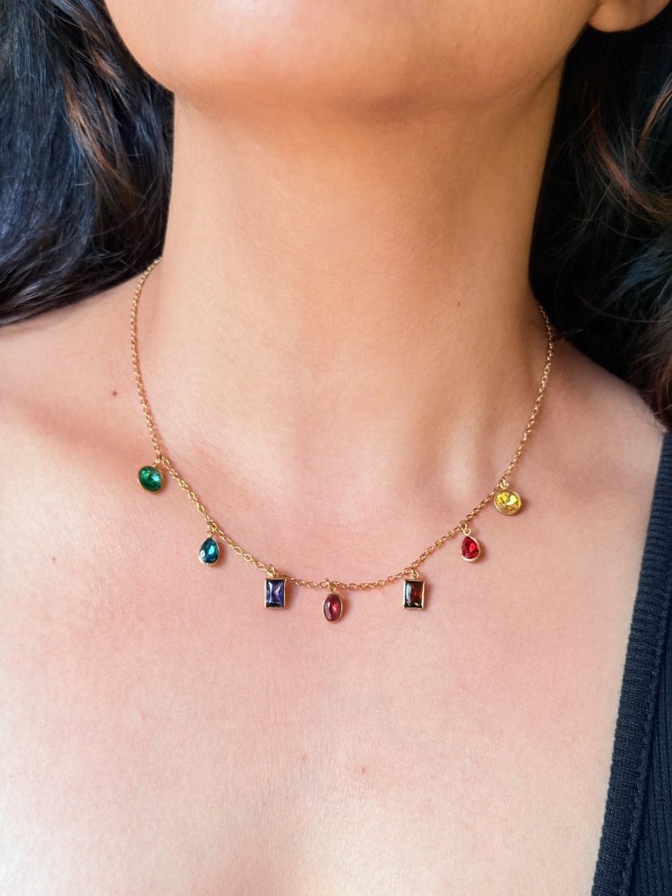 multicolor-stone-necklace