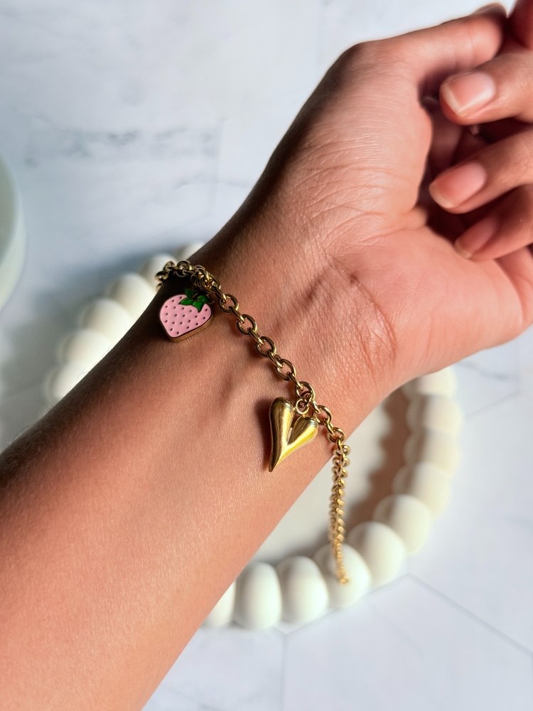 love-charm-chain-bracelet