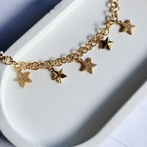 star-charm-chain-bracelet