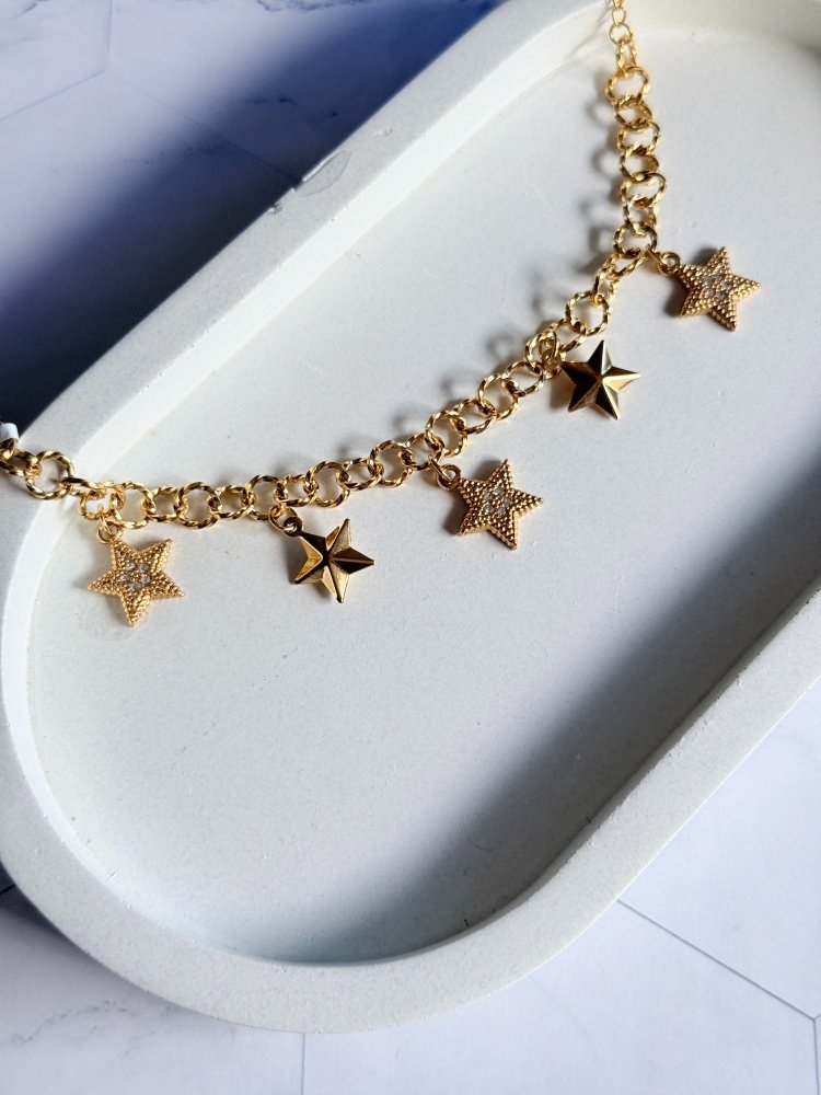star-charm-chain-bracelet