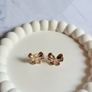 western-golden-butterfly-studs