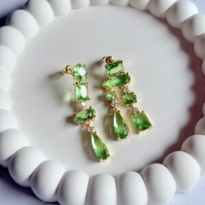 green-crystal-earrings