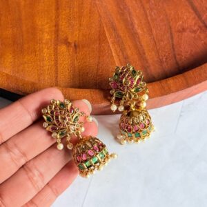 temple mid size jhumkas temple-mid-size-jhumkas