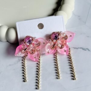 pink-stone-work-earrings