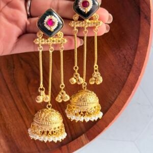 stone-work-jhumka-earrings