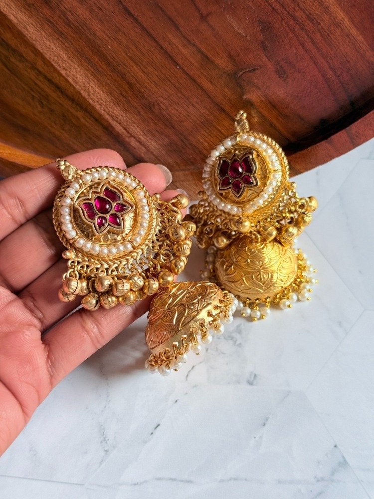 pink-lotus-jhumka