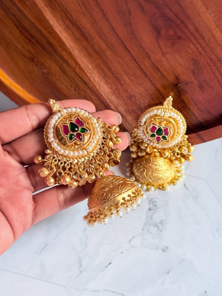 red-green-brass-jhumkas