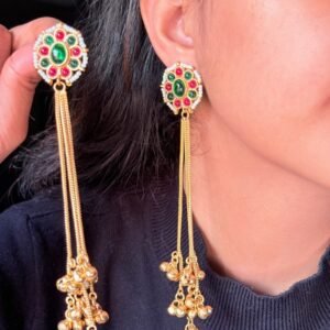 red-green-ghungroo-earrings