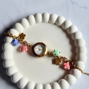 floral-charm-watch-bracelet