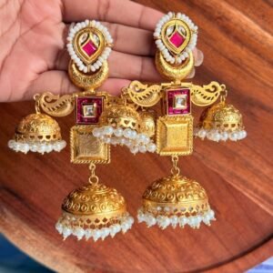 layered-brass-jhumkas