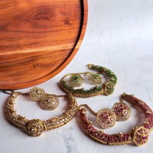 moissanite-stone-choker-sets