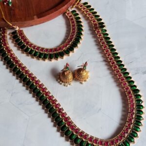 red-green-meena-combo-set
