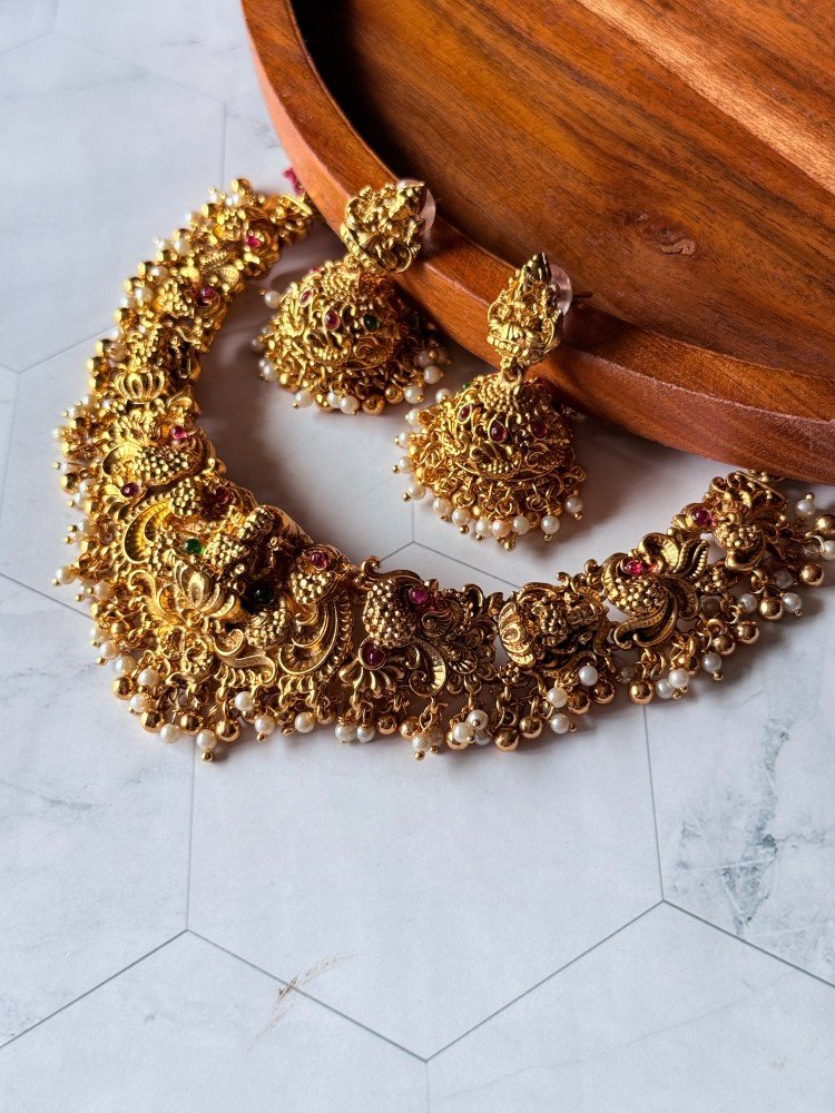mahalakshmi-necklace-set