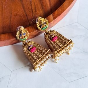 temple-inspired-jhumkas